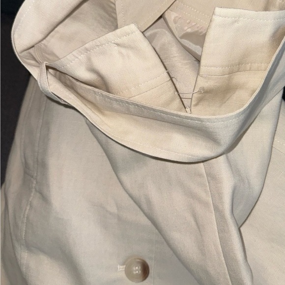 Ann Taylor Beige Linen Blend Belted Skirt Size 12 new condition Cream/Tan - Picture 5 of 7